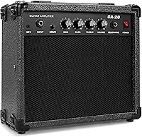 Amplificador Guitarra, Mini Amplificador Guitarra, 29 * 11 * 27CM Baixo Para Contra Baixo, Cubo para 20W de Altodesempenho (110V)