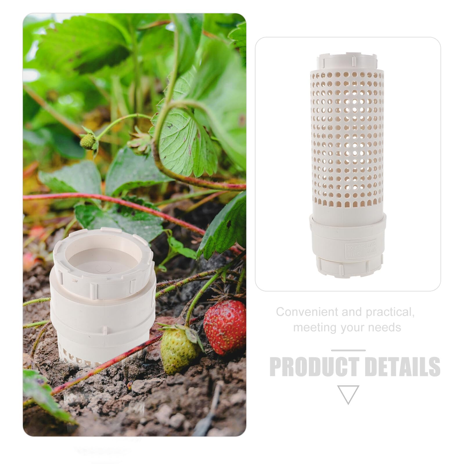 TOYANDONA Compostera de Jardín con Tapa y Orificios de Aireación Compostera Enterrada Compacta para Residuos de Cocina y Hojas Kit de Lombricompostaje para Balcón y Huerto de Interior y