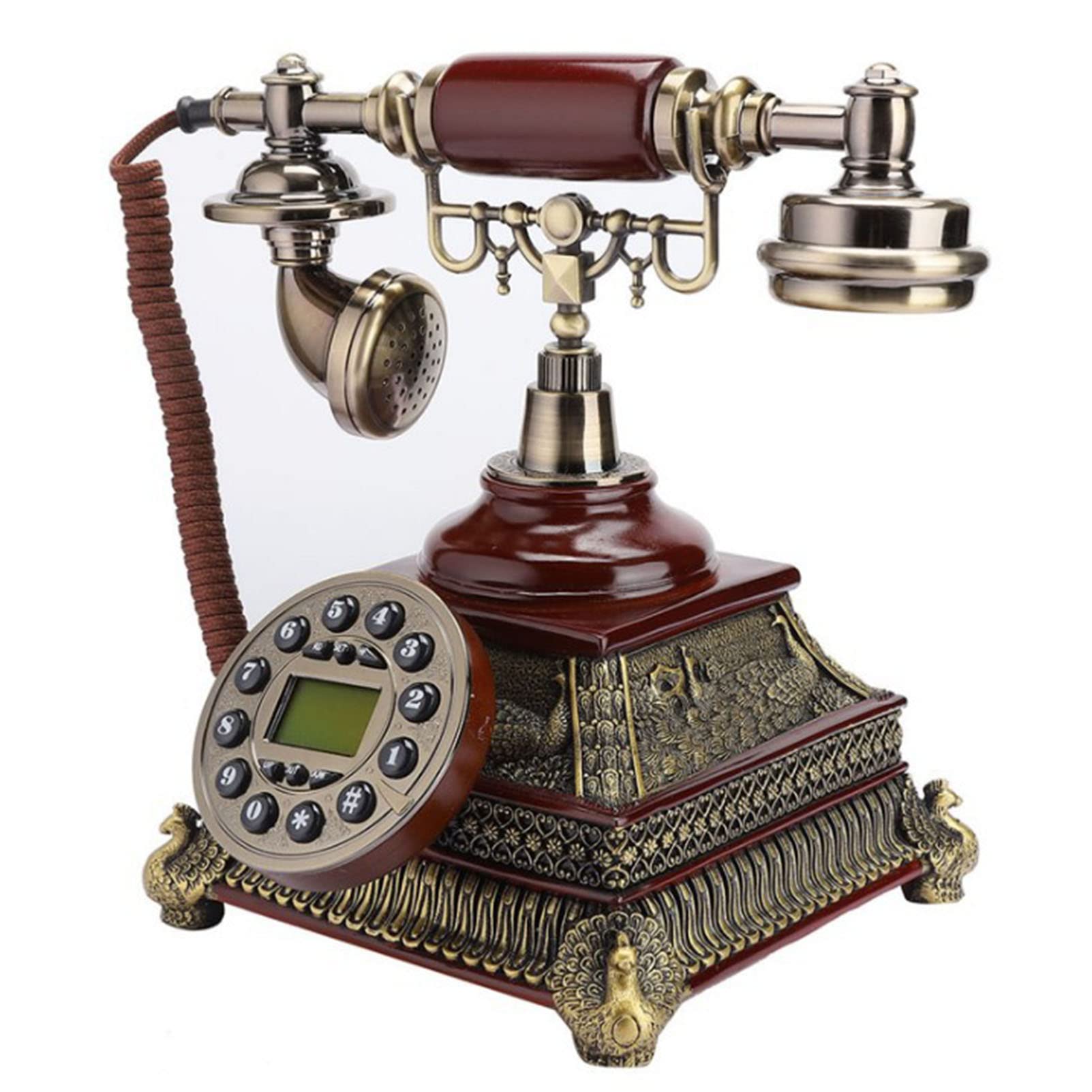 Téléphone à combiné rétro de Style européen téléphone Fixe Filaire Vintage téléphone à la Maison à l'ancienne avec sonneries rétro