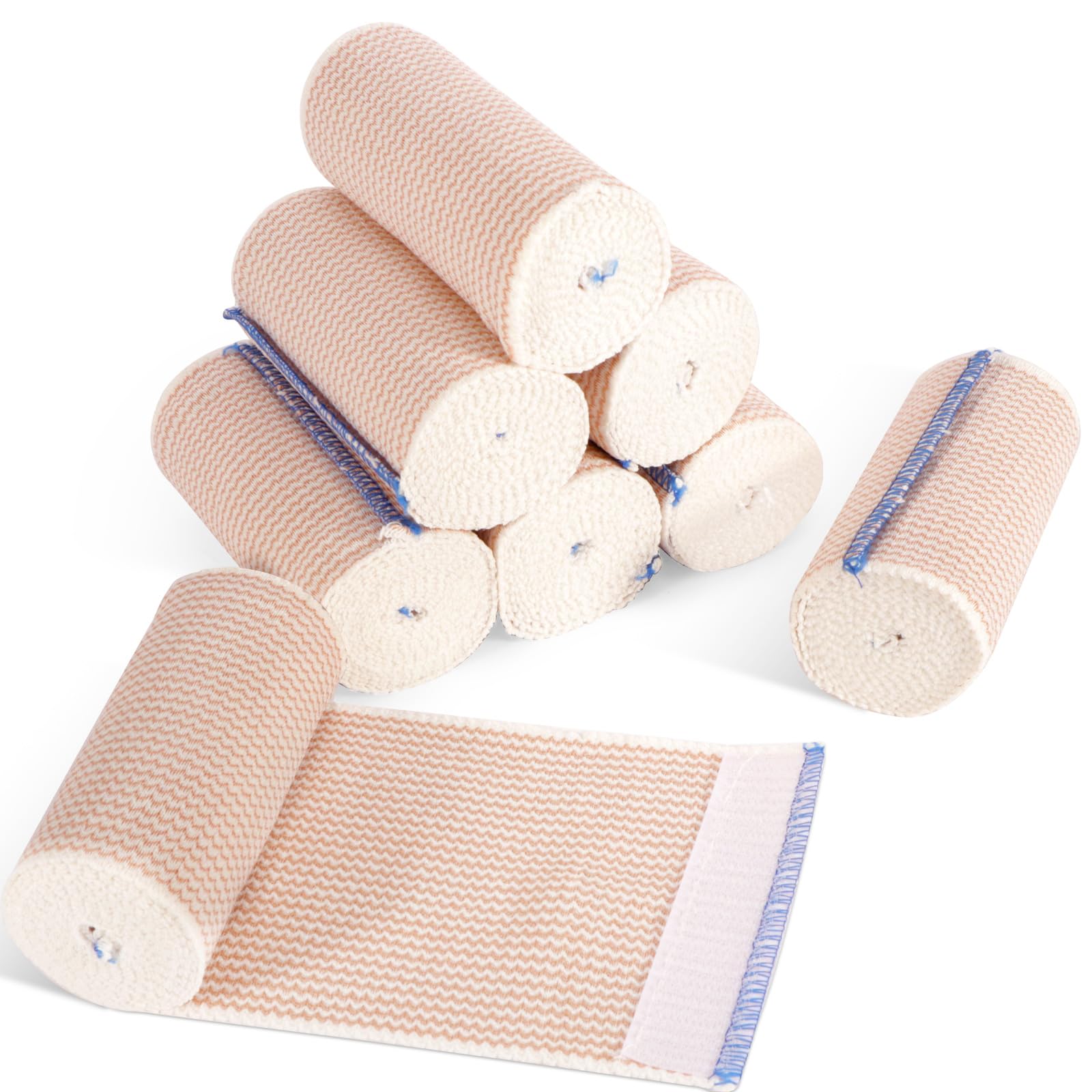 20-Pack 4 Inch Elastic Compression Bandage Wrap - Reusable & Stretchable, Latex-Free, Flexible for Legs, Knees, Elbows, Shoulders, Waist, Ankles, Wrists — Amazon image 8