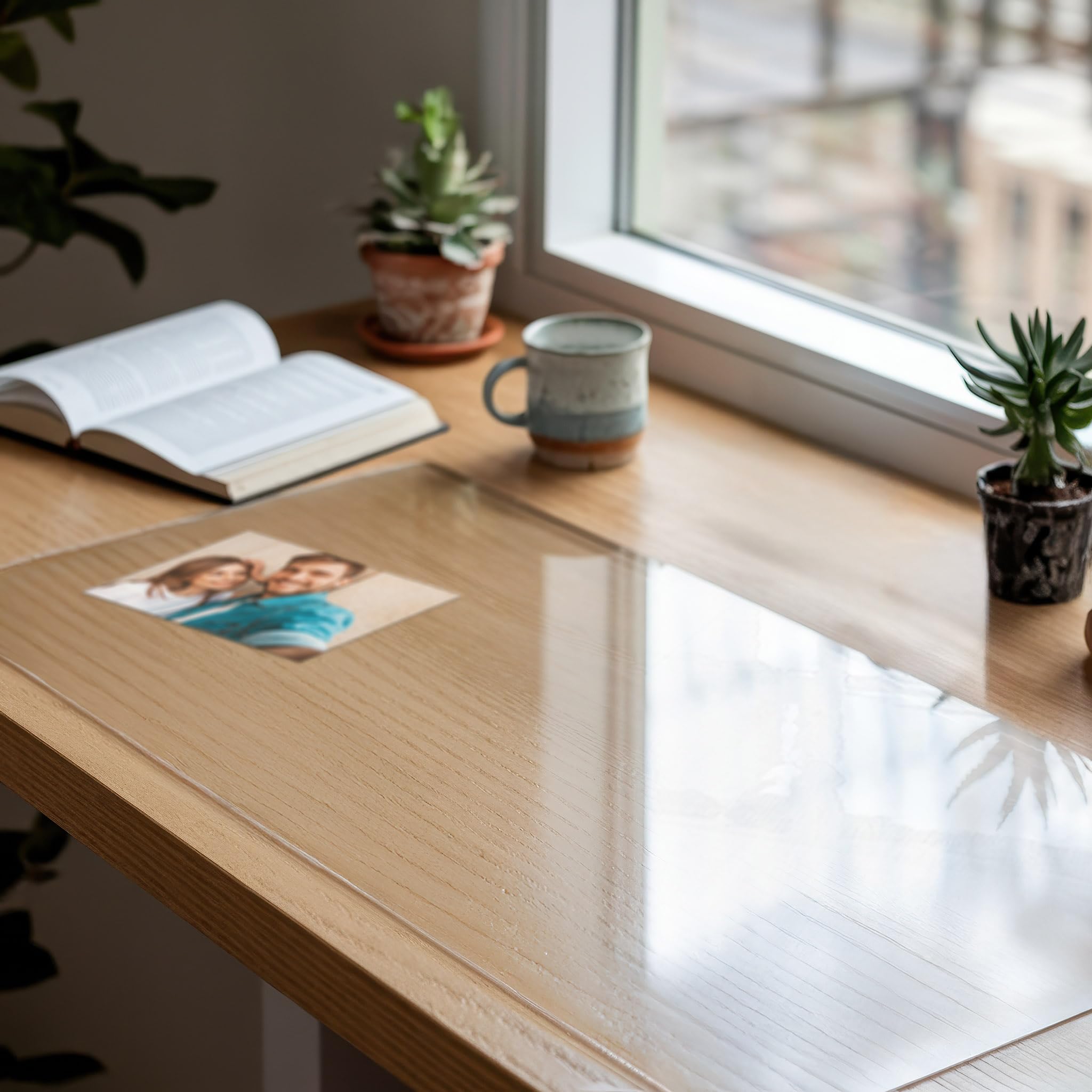 Sottomano Da Scrivania in PVC 122x180 cm Protection du Bureau et de Table Facile da Pulire Impermeabile Antiscivolo Rettangolare per Cucina, Sala da Pranzo, Ufficio e Studio Antimacchia
