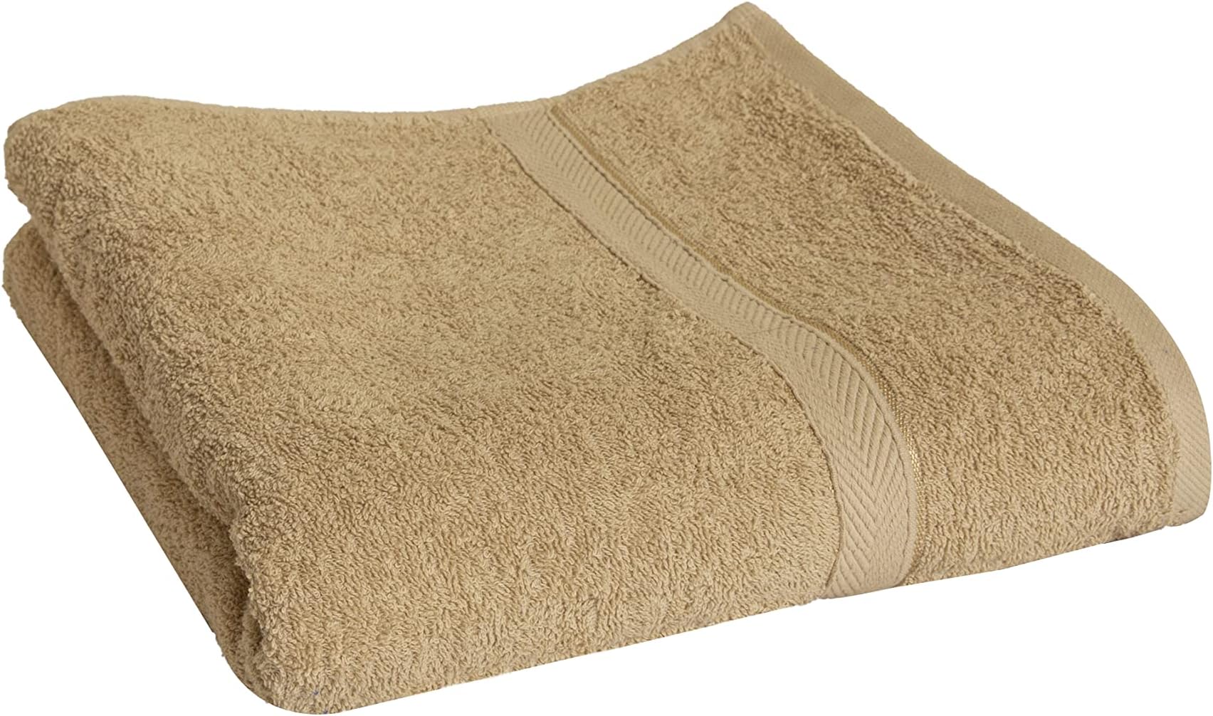 Hotel Linen Klub Cotton-Rich 480GSM Terry Ring Spun Hand Towel - Quick-Dry, Highly Absorbent, Soft and Premium Quality for a Spa Experience at Home, Size: 40 x 70 cm, Beige