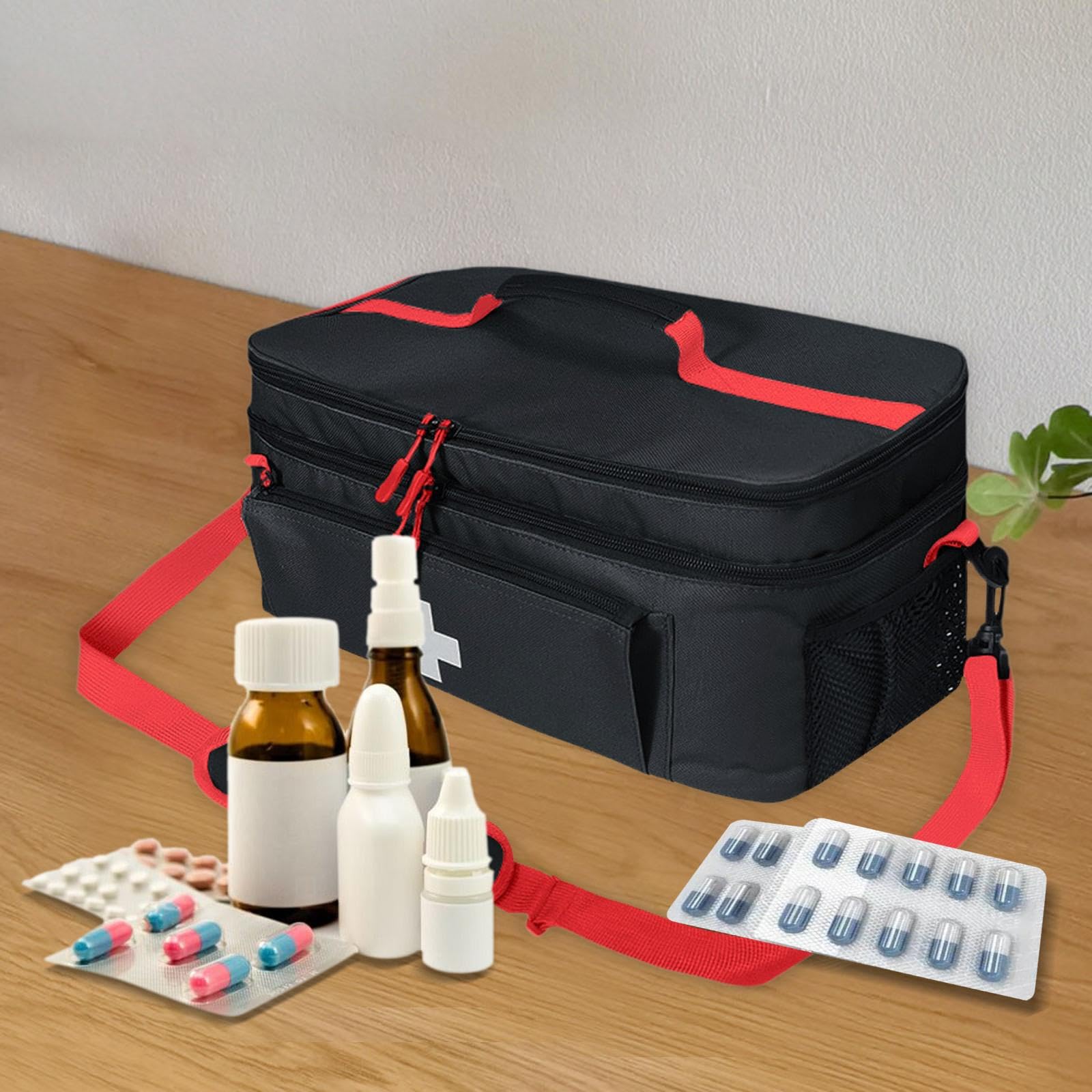 Borsa per il trasporto del soccorso ad accesso rapido, borsa leggera con disposizione intelligente per una facile organizzazione degli elementi