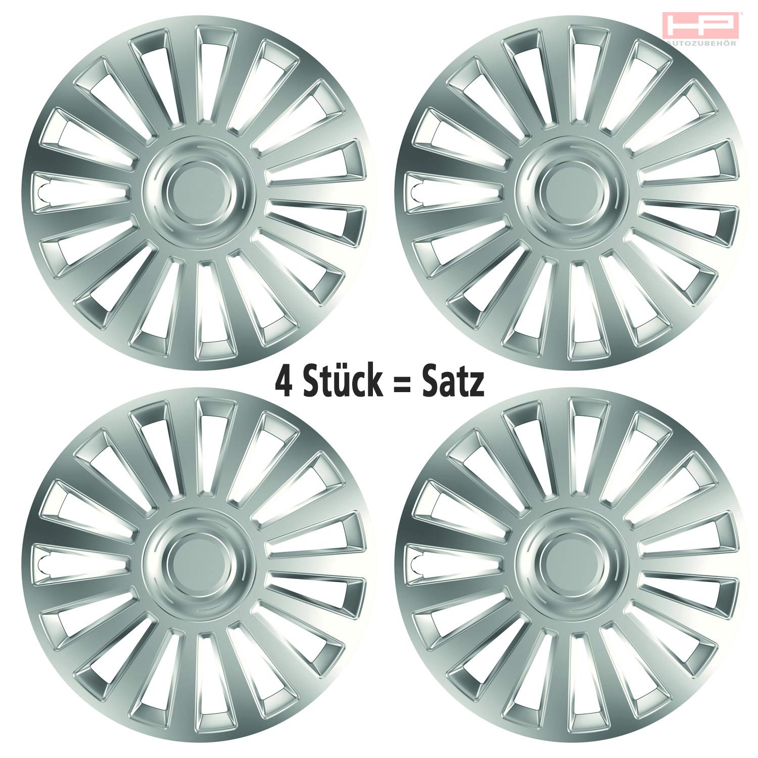 HP Autozubehör 82196 - Set copricerchi Luxury, 16"