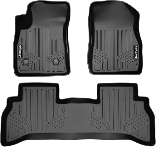 SMARTLINER Juego de tapetes de piso de ajuste personalizado de 2 filas compatibles con Chevrolet Trailblazer 2021-2025