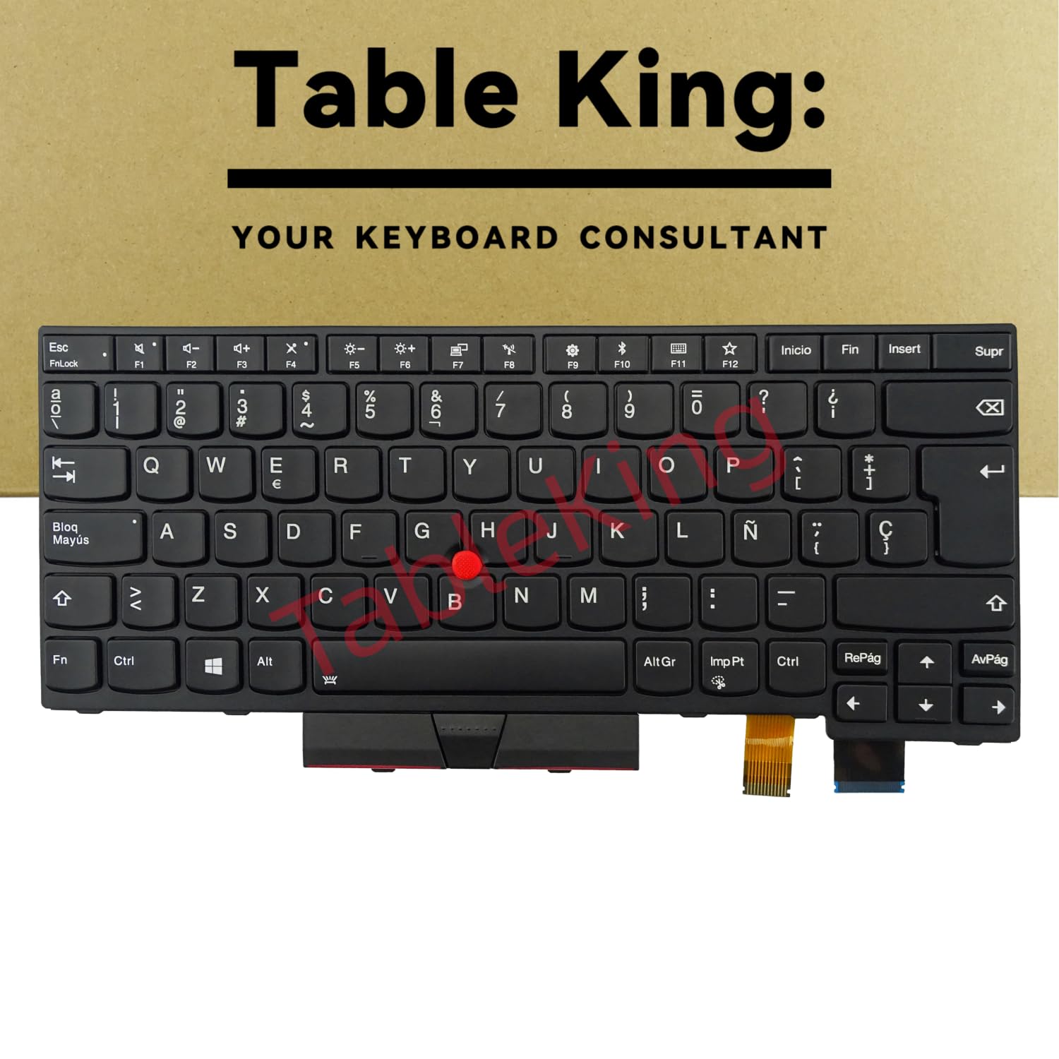 Teclado retroiluminado de Repuesto para Lenovo Thinkpad T470 T480 A475 A485 (Spanish)