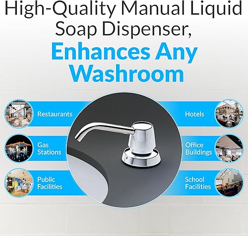 Miniatura 8 de Bobrick b-822, 34-oz. & Loción Dispensador De Jabón Líquido, 4" de boquilla