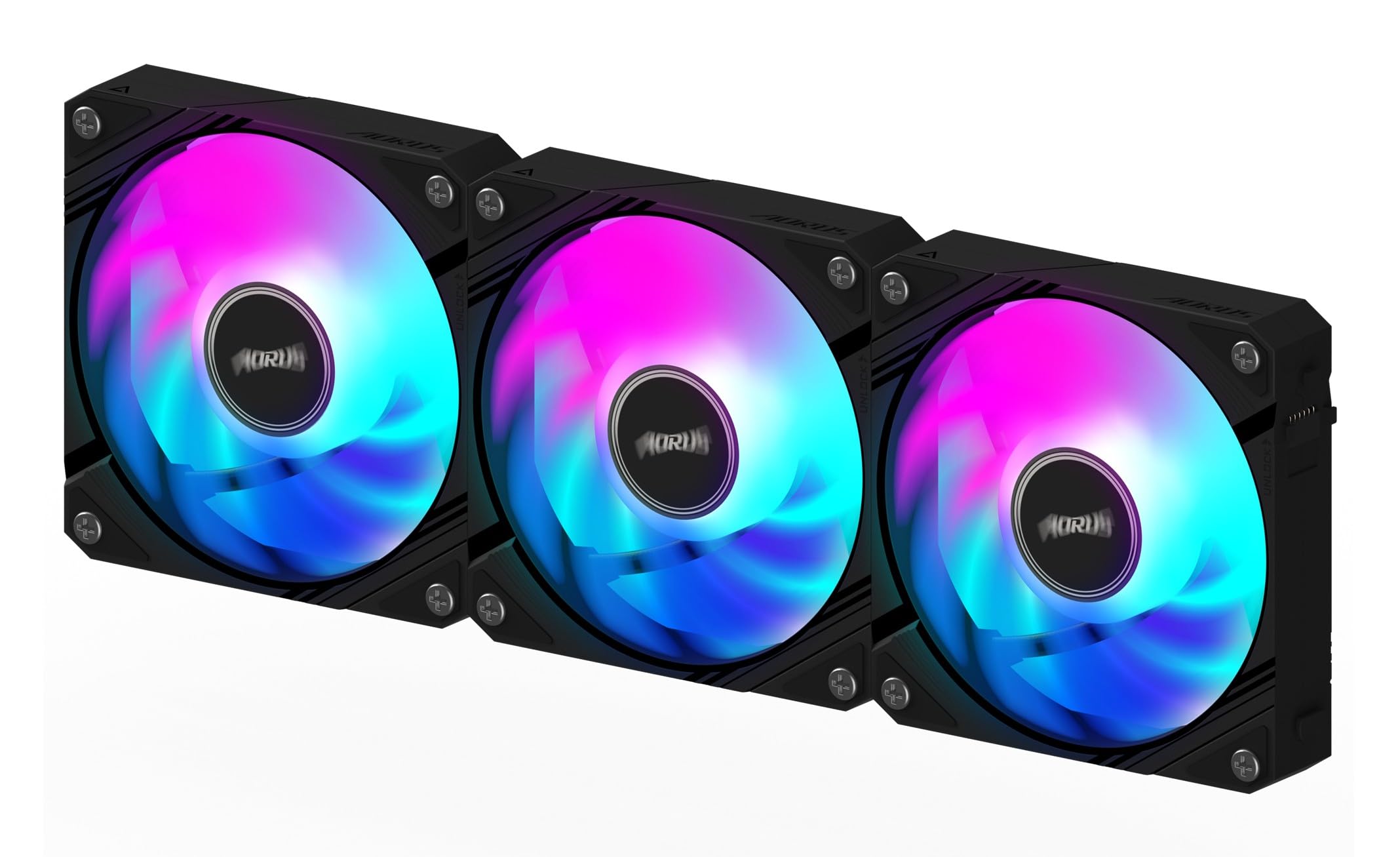GIGABYTE ECFAN1203 Refroidisseur PC 120 mm | Débit d'air élevé et fonctionnement silencieux | Roulement à douille durable | Compatible avec les fentes de ventilateur standard de