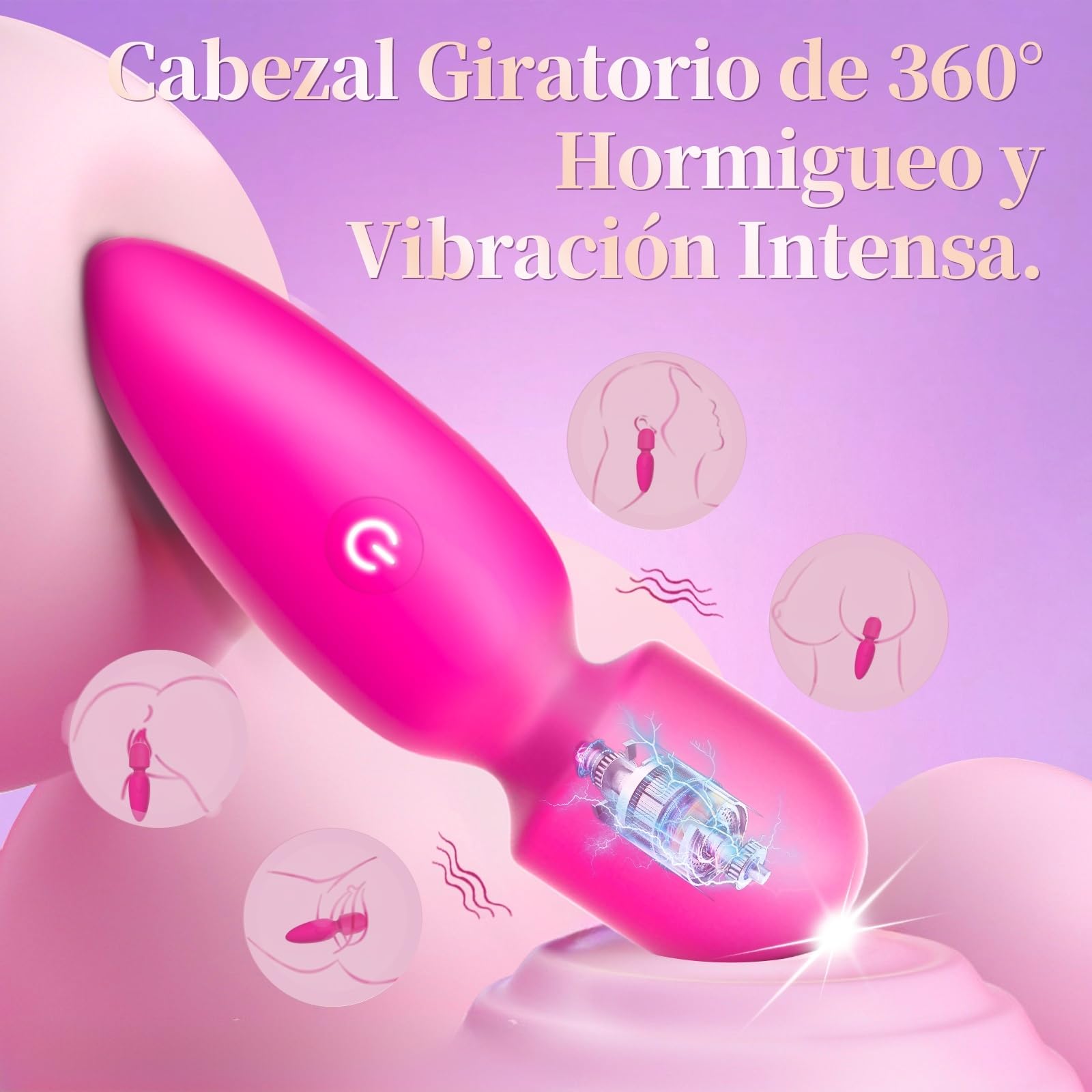 Vibratoreper Donna Professionale Piccolo Vibratoriper Donne 8 modalità Vibratore Sexytoysys Donna Coppia Succhia Clitoride per Donna Mini Vibrator Vibratori Sex Toys Sessuali per Donna (Rosa)