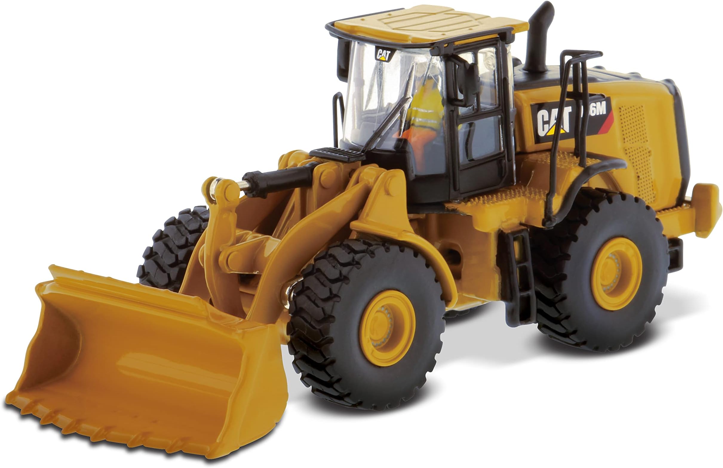 CAT Caterpillar 966M Wheel Loader with Operator "High Line" Series 1/87 (HO) Scale Diecast Model by Diecast Masters