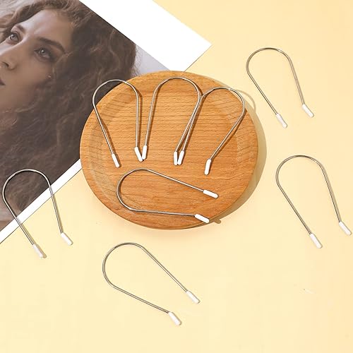 Miniatura 4 de Vin Beauty 20 clips de repuesto para rizadores calientes, rodillos de acero inoxidable para cabello largo, diseño en forma de J para rodillos