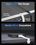 Chat 8 Câble Ethernet 25 Ft, BUSOHE Câble Internet plat haute vitesse Cord Ethernet, 40Gbps 2000Mhz RJ45 LAN Câble blindé en mur, intérieur/extérieur
