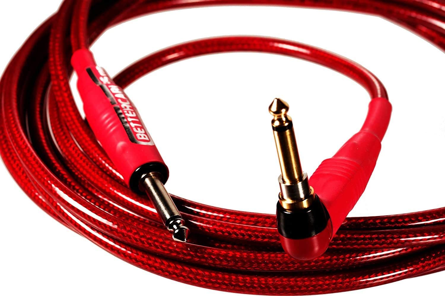 Silver Serpent Reference Guitar Cable for Stage or Studio - High-End, High-Performance, Premium Instrument Cable Straight Silent Plug - 23 Feet