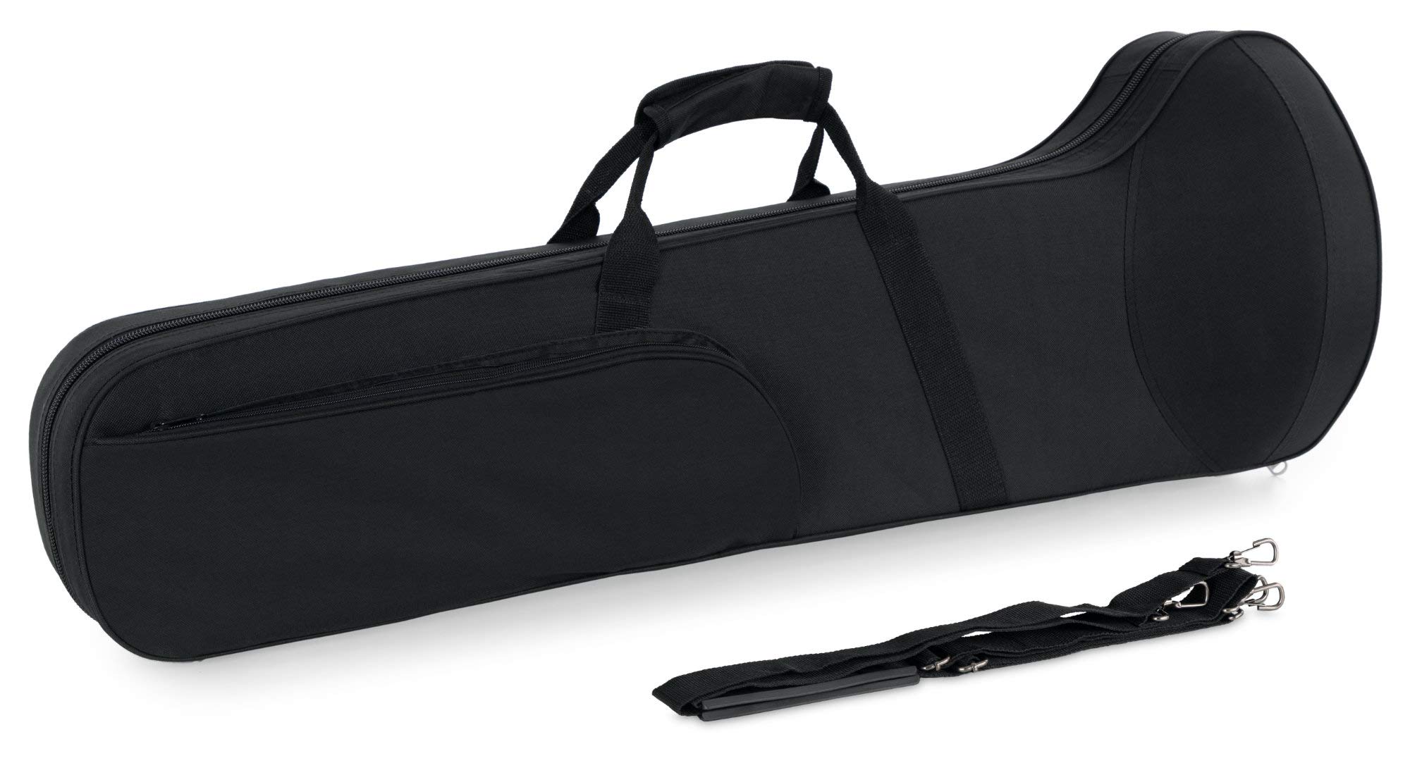 Trombone Ténor Classic Cantabile TP-42 - Accordage Bb - Laiton - Coulisse Intérieure en Maillechort - incl. Étui, Embouchure et Chiffon de Nettoyage