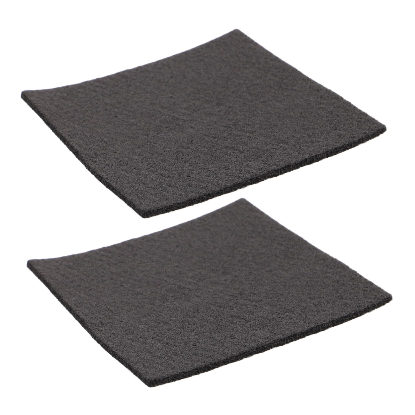 KOMBIUDA Rmal Insulation Carbon Felt 2pcs 100x100x3mm Fire Resistant Heat Shield for Vacuum Furnace Lab Industrial Black