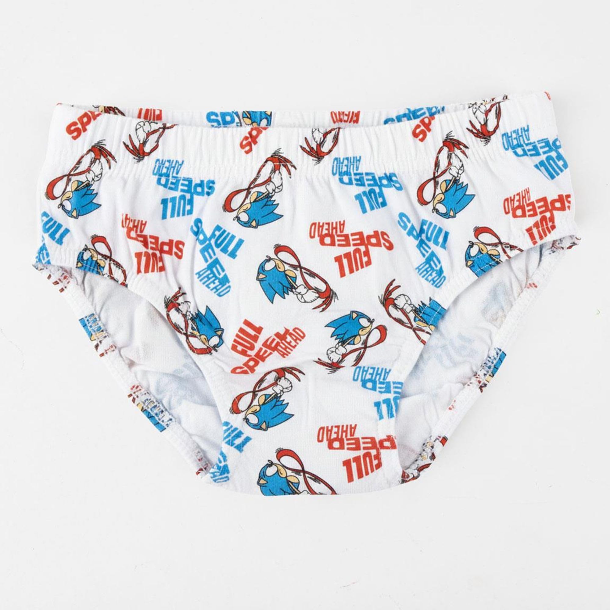 Pack 5 Calzoncillos y Neceser Sonic - Ropa Interior Niña Algodón Suave y Transpirable, Braguitas Disney Ajustables y Cómodas, 2-3 Años