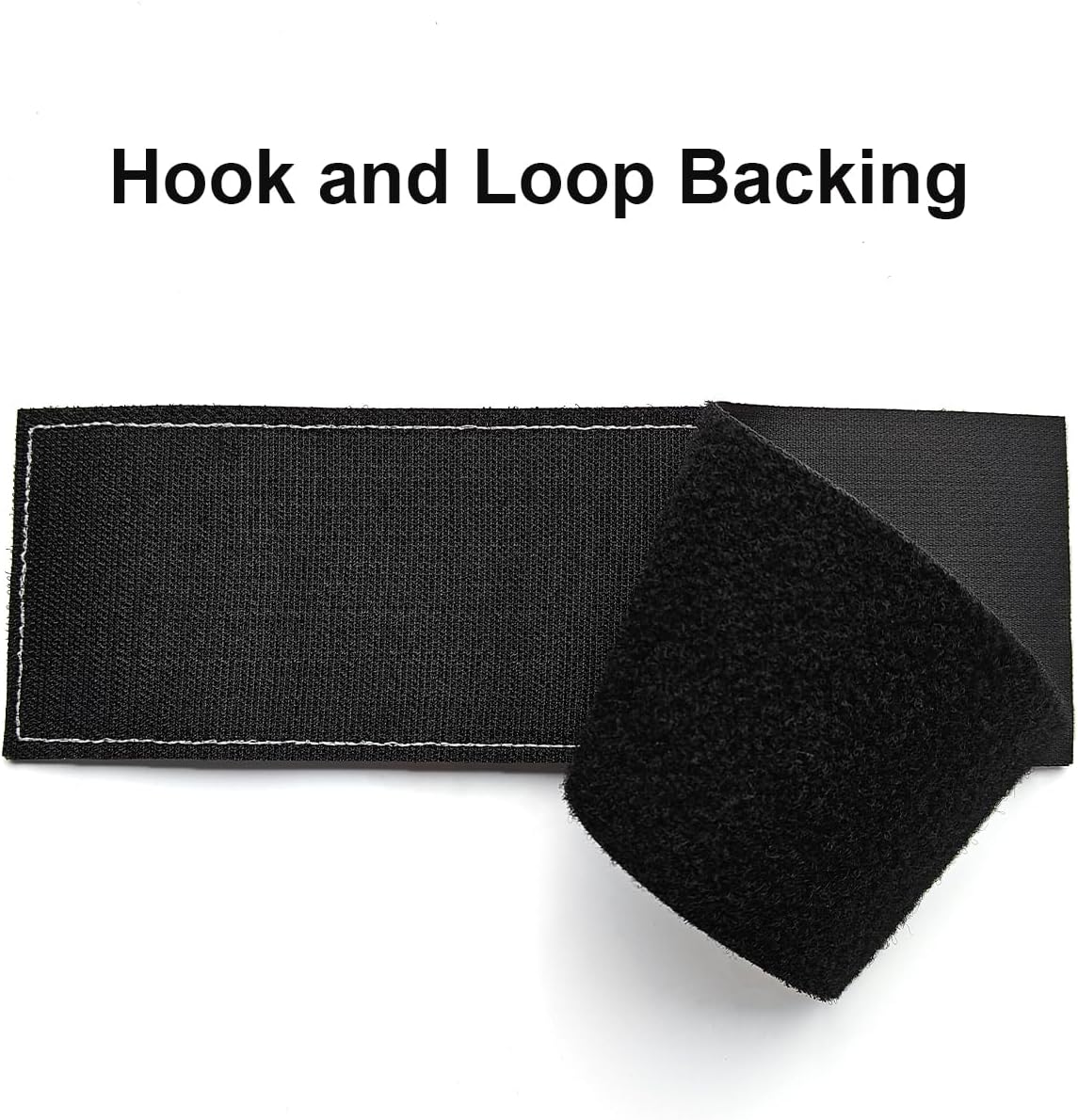 2Pcs Marshal, Officer Public Safety Badge Hook and Loop for Officer Uniforms, Vests, Jackets and Hats, Black