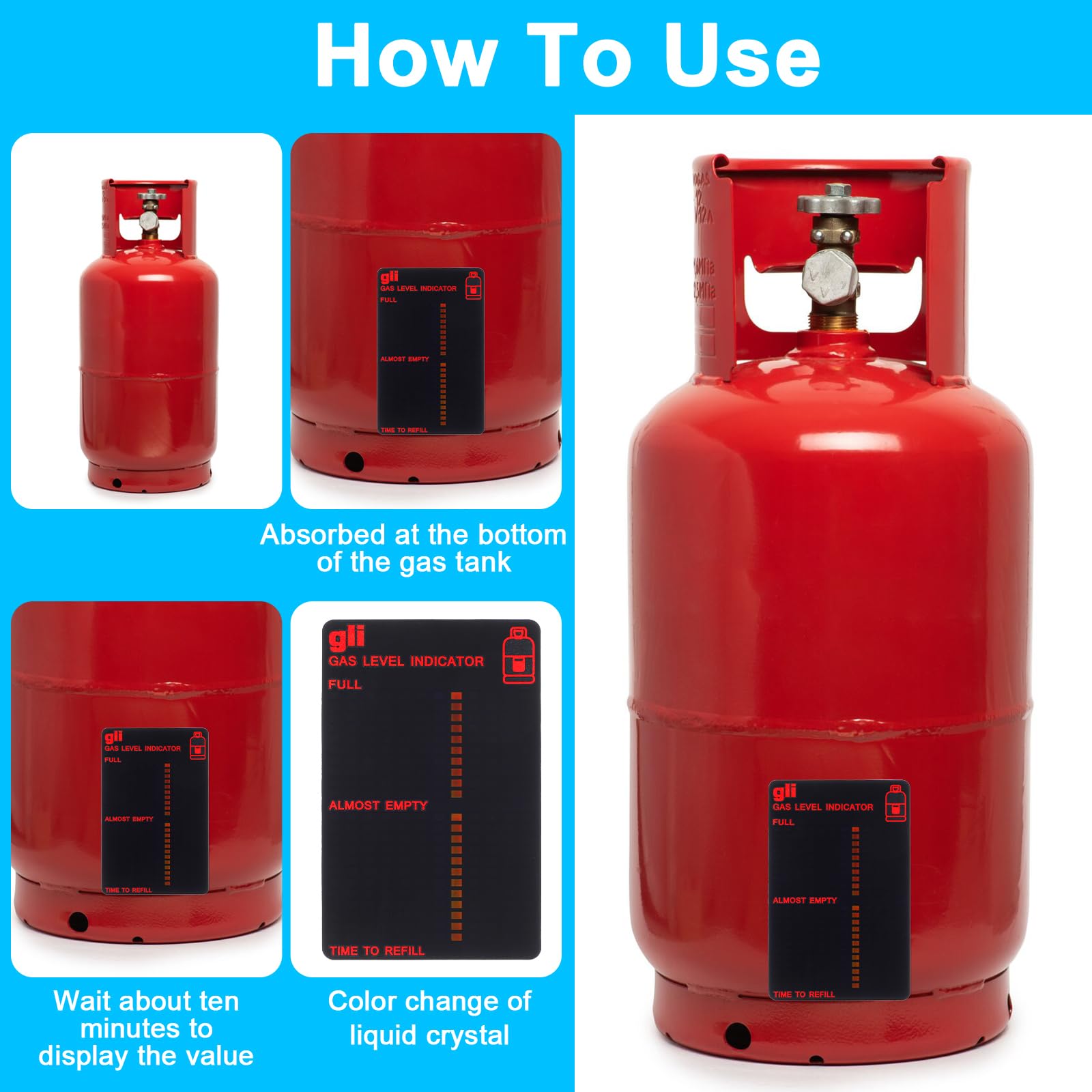 Propane Tank Gauges - Gas Level Indicators -7