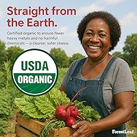 Vista 5 de ForestLeaf USDA - Cápsulas orgánicas de raíz de remolacha – Suplemento de remolacha 1000 mg de extracto 20:1 con semilla de uva de jengibre – Apoya