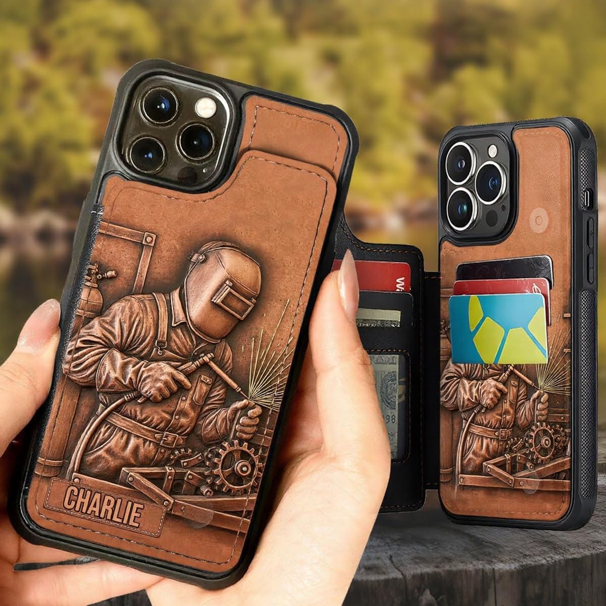 Strongest Welder - Personalized Welder Fully Printed Wallet Phone Case