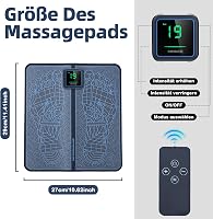 Maxee Vezeték Nélküli EMS Lábmasszírozó Távirányítóval - 8 Üzemmód, 19 Intenzitás, Vérkeringést Serkentő, Izomfájdalom Enyhítő 4