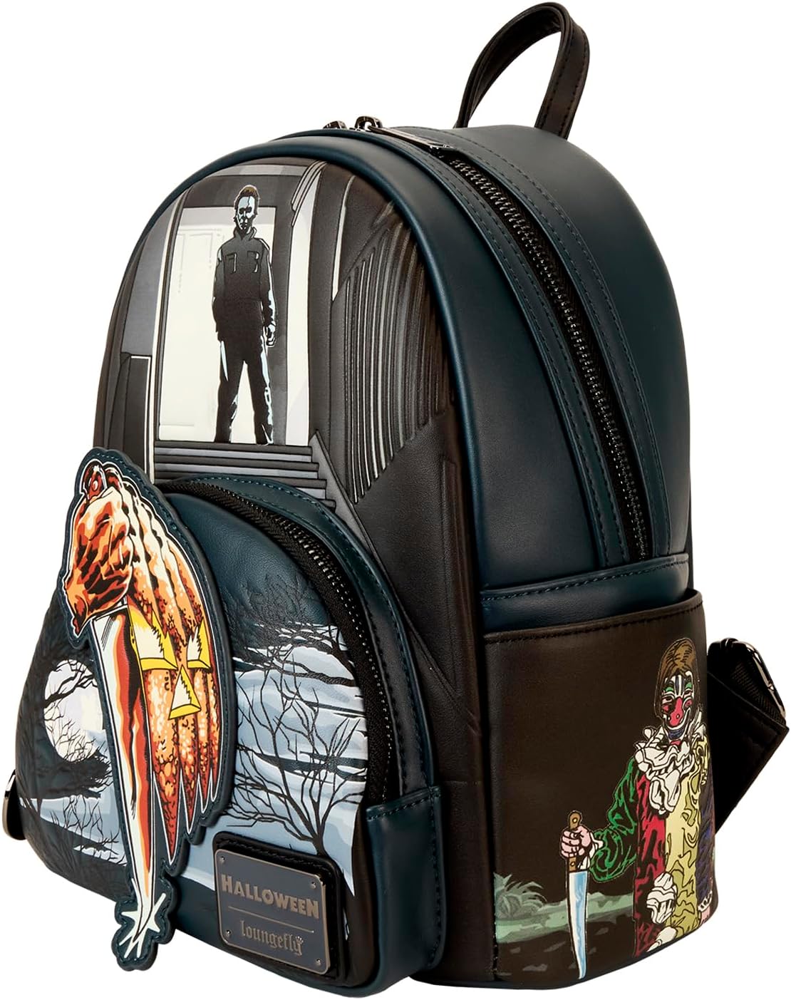 Loungefly Halloween Michael Myers Jack-O'-Lantern Glow Mini Backpack - Image 2