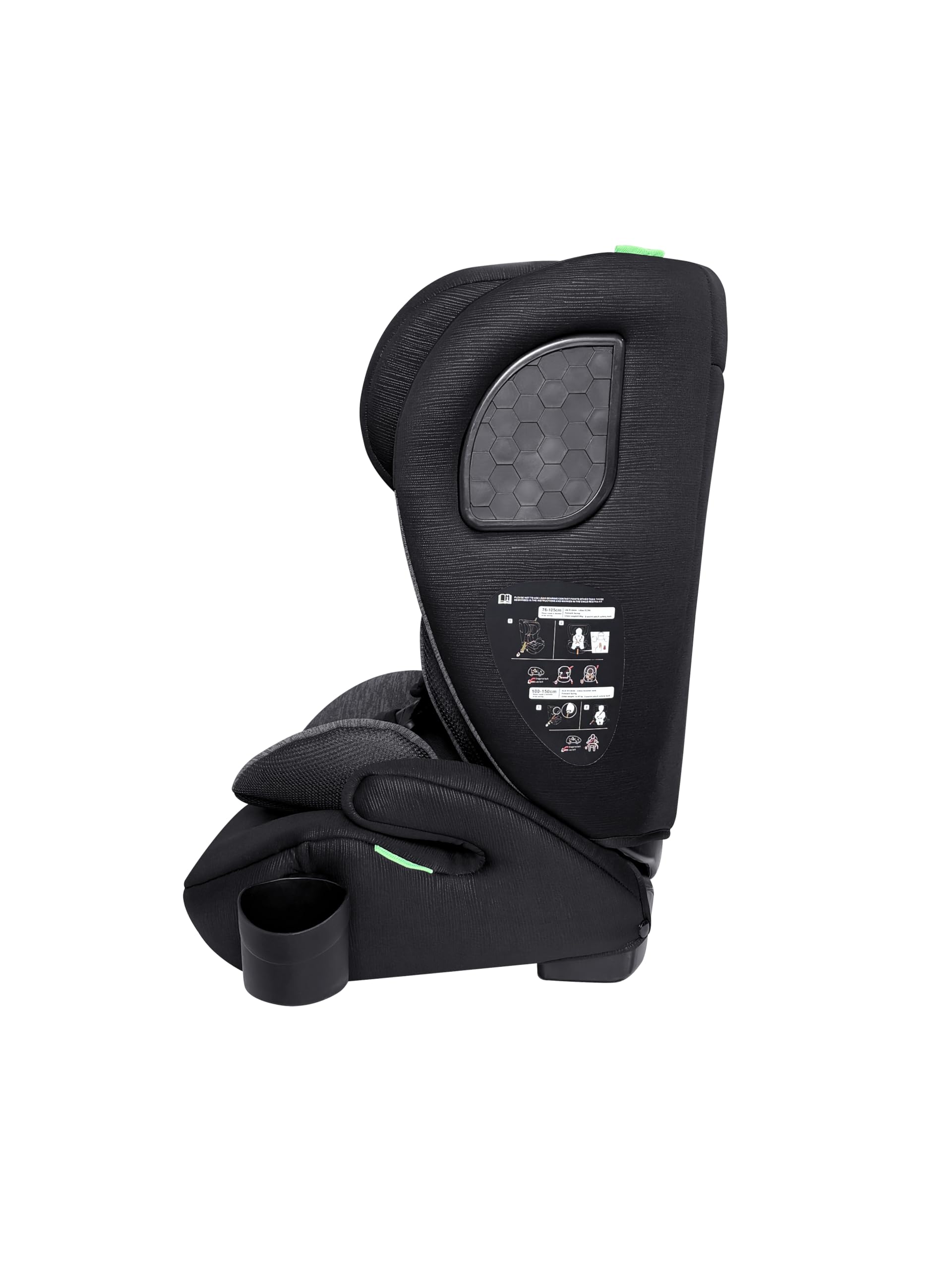 Nania Siège auto bébé Torino évolutif 76-150 cm, 9 à 36 kg, 15 mois à 12 ans, Têtière ajustable 12 niveaux de réglages, Protections latérales,Housse amovible et lavable -Porte gobelet