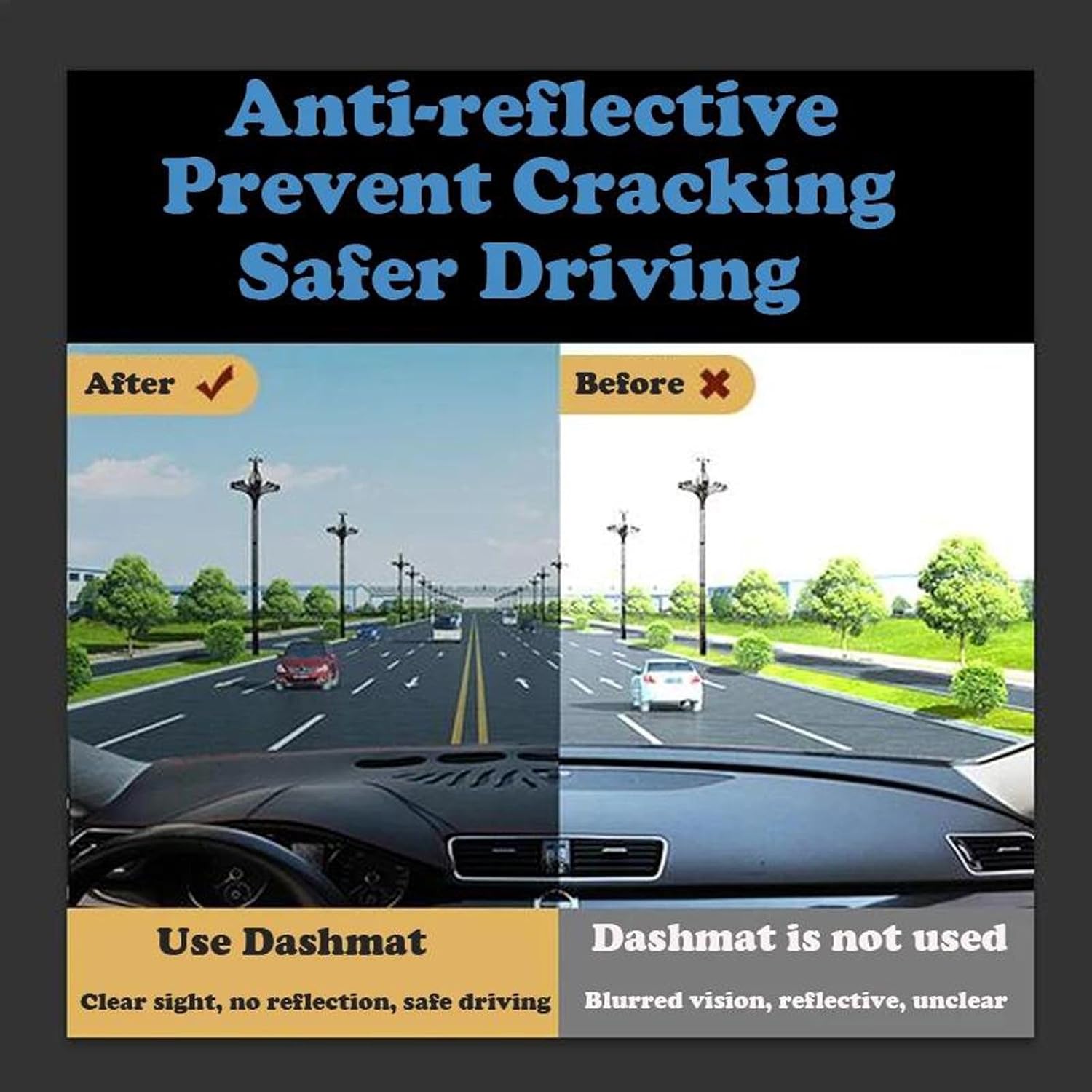 SpaNn Leather Car Dashmat Dashboard Cover Pad Dash Mat Carpet,Fit for Land Rover Freelander LR2 2006 2010-2014 Accessories