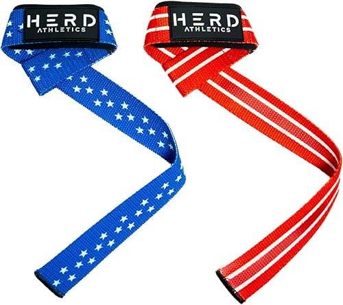 Miniatura 9 de Correas de muñeca de levantamiento – 23 pulgadas de largo x 1.5 pulgadas de ancho – Correas acolchadas de algodón de neopreno para levantamiento de