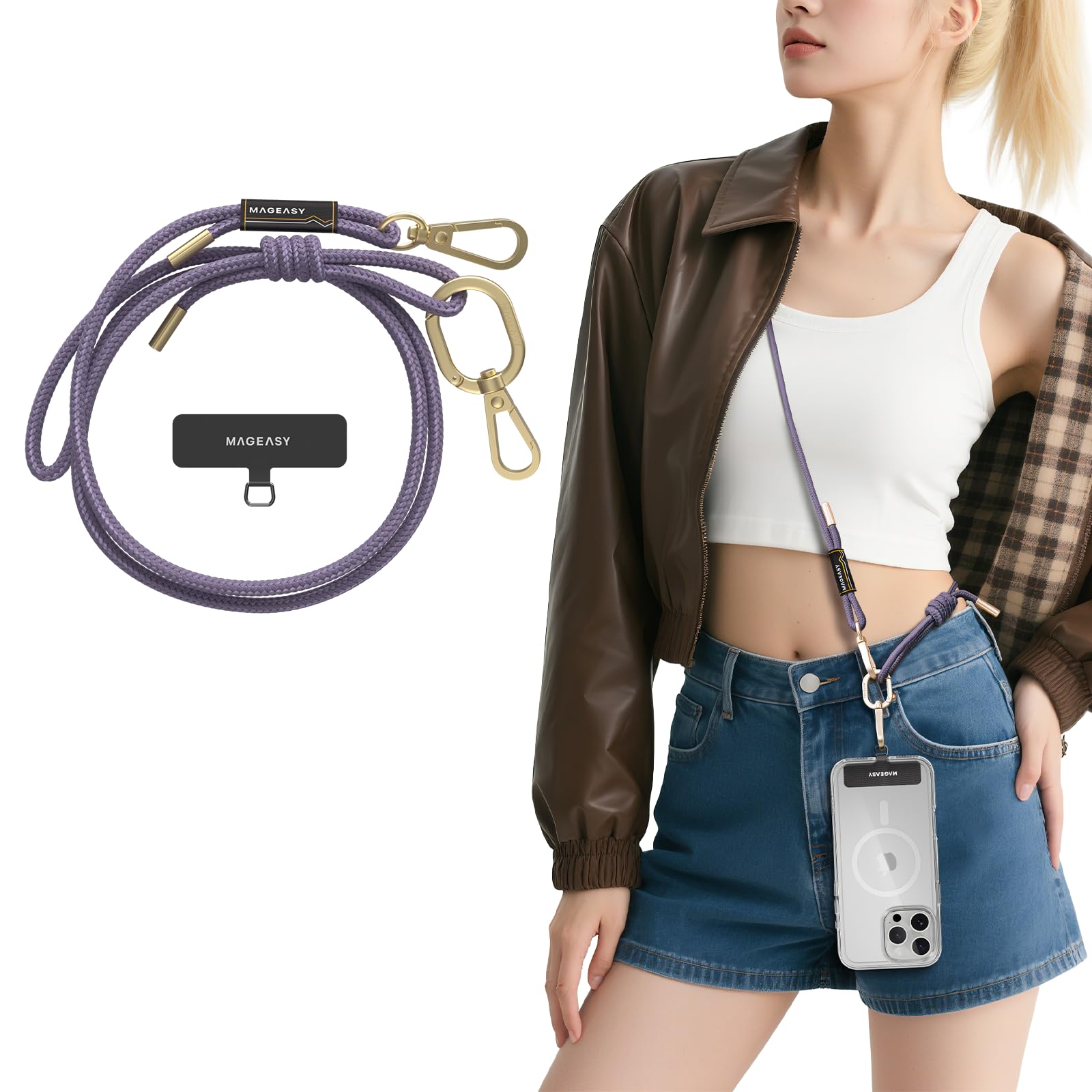 スマホアクセサリー Airport Amazon.com: MAGEASY Universal Cell Phone Lanyard - Anti-Theft Rope