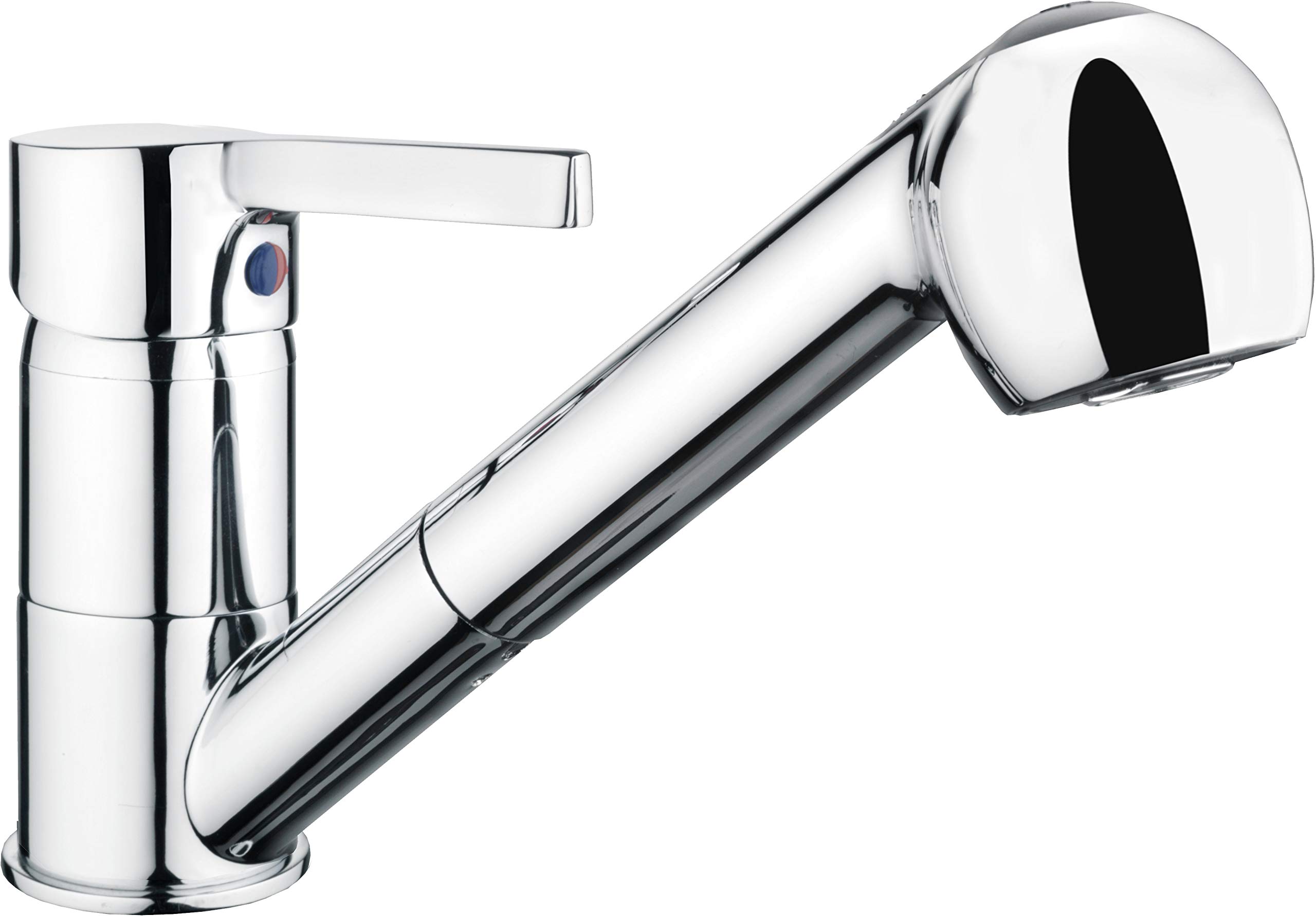 Cornat Skagen - Grifo de fregadero + ducha | Alcachofa extensible – Cómodo manejo – Gran libertad de movimiento – Diseño estable – Fácil de limpiar