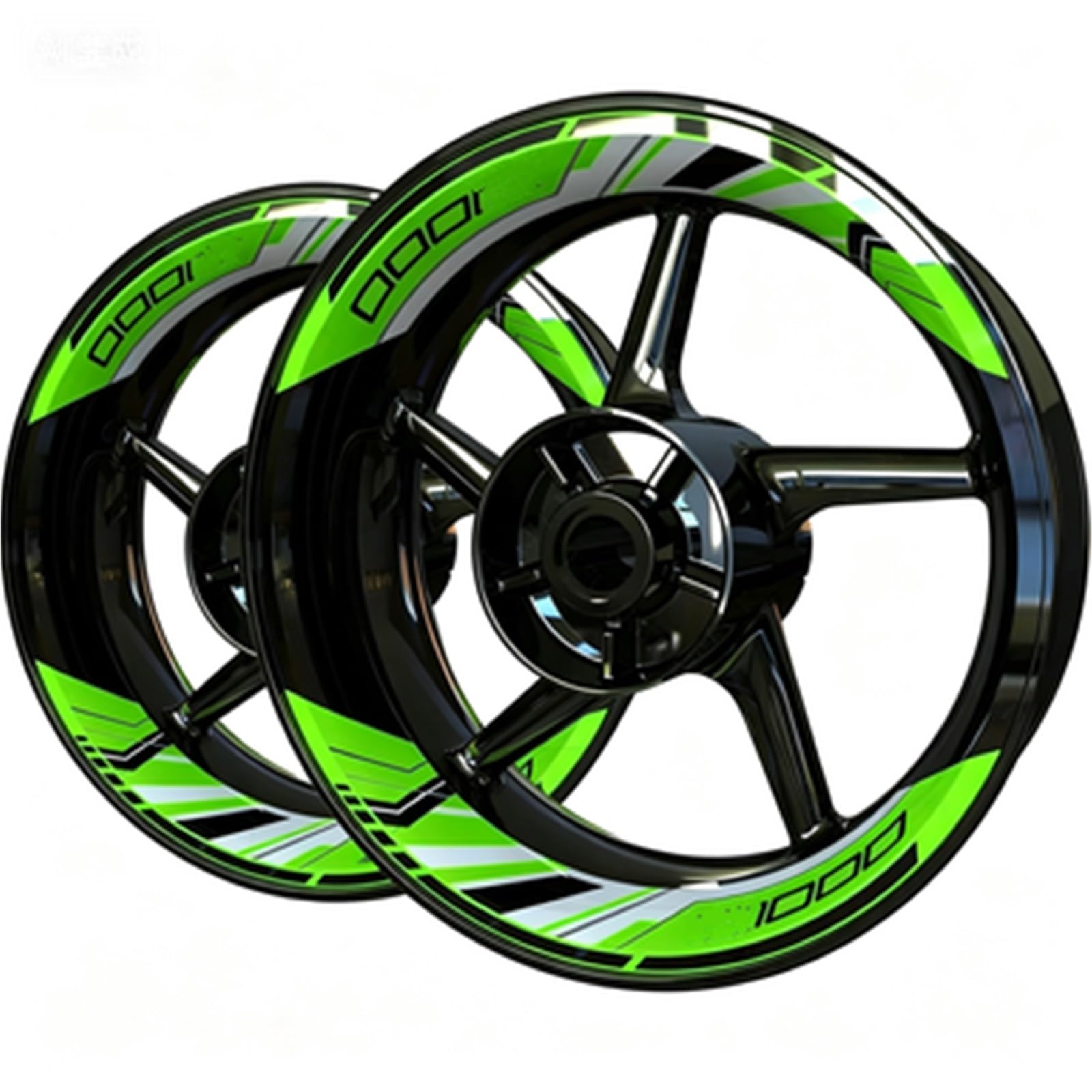 Motorcycle Reflective Wheel Rim Stripe Decal for Kawasaki for Z1000