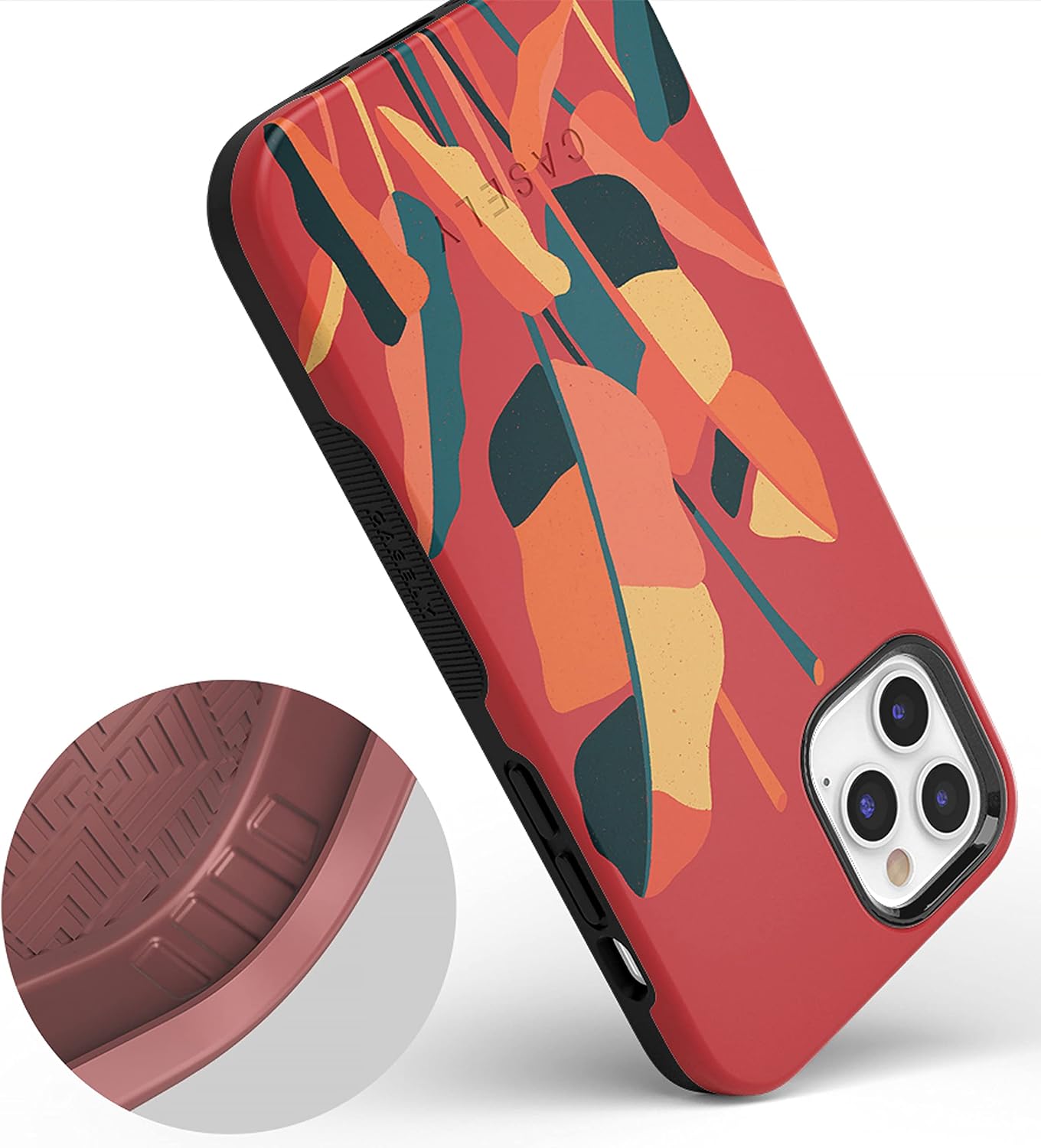 Casely iPhone 11 Pro Max Case | Let it Grow | Banana Leaf Floral | Bold Protective Design