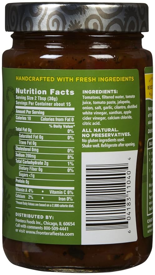Salsa Jalapeño Medium Frontera Foods, 16 oz miniatura 2