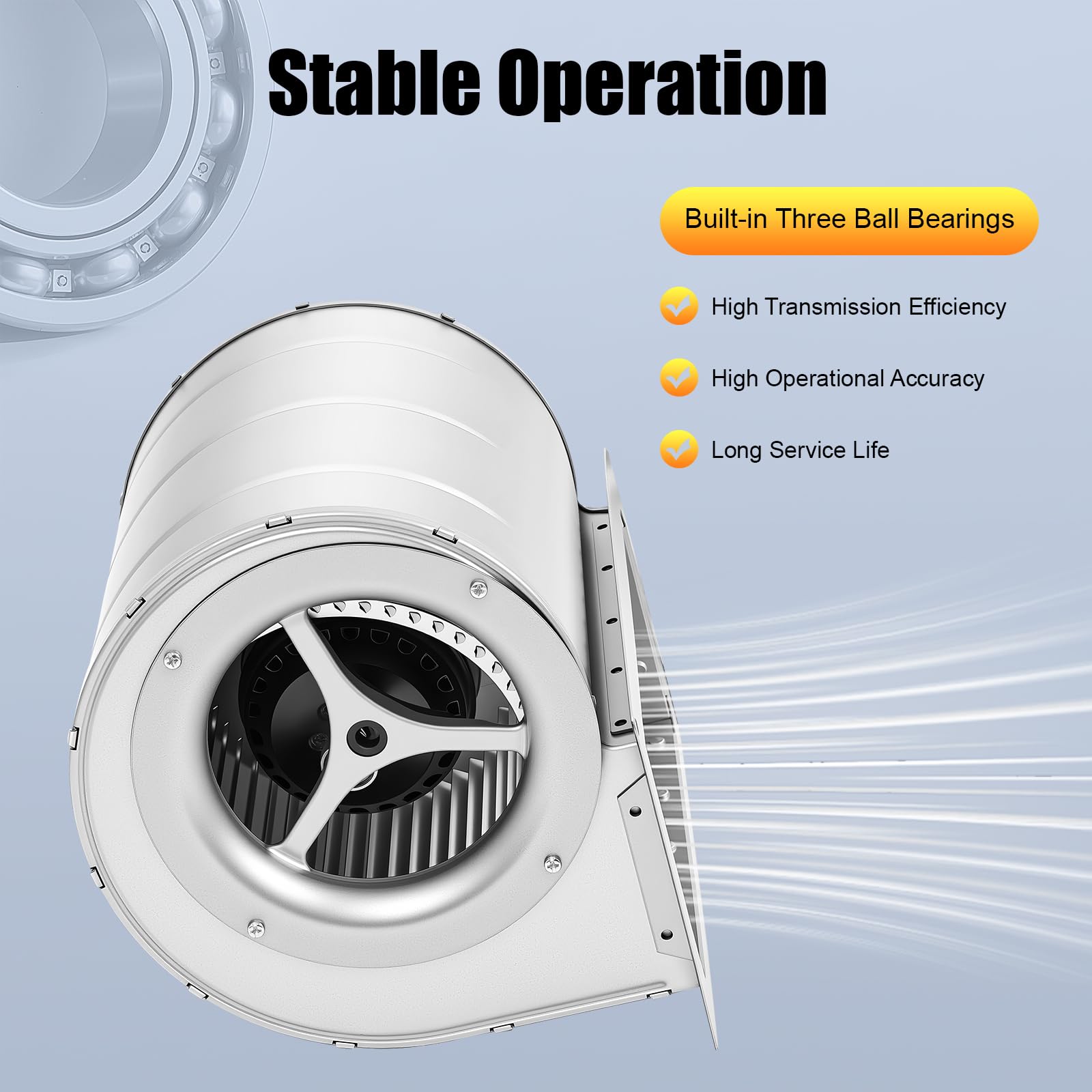 Radiallüfter Industrie Druckgebläse 150W 220V Zentrifugalgebläse 1300rpm 840m³/h