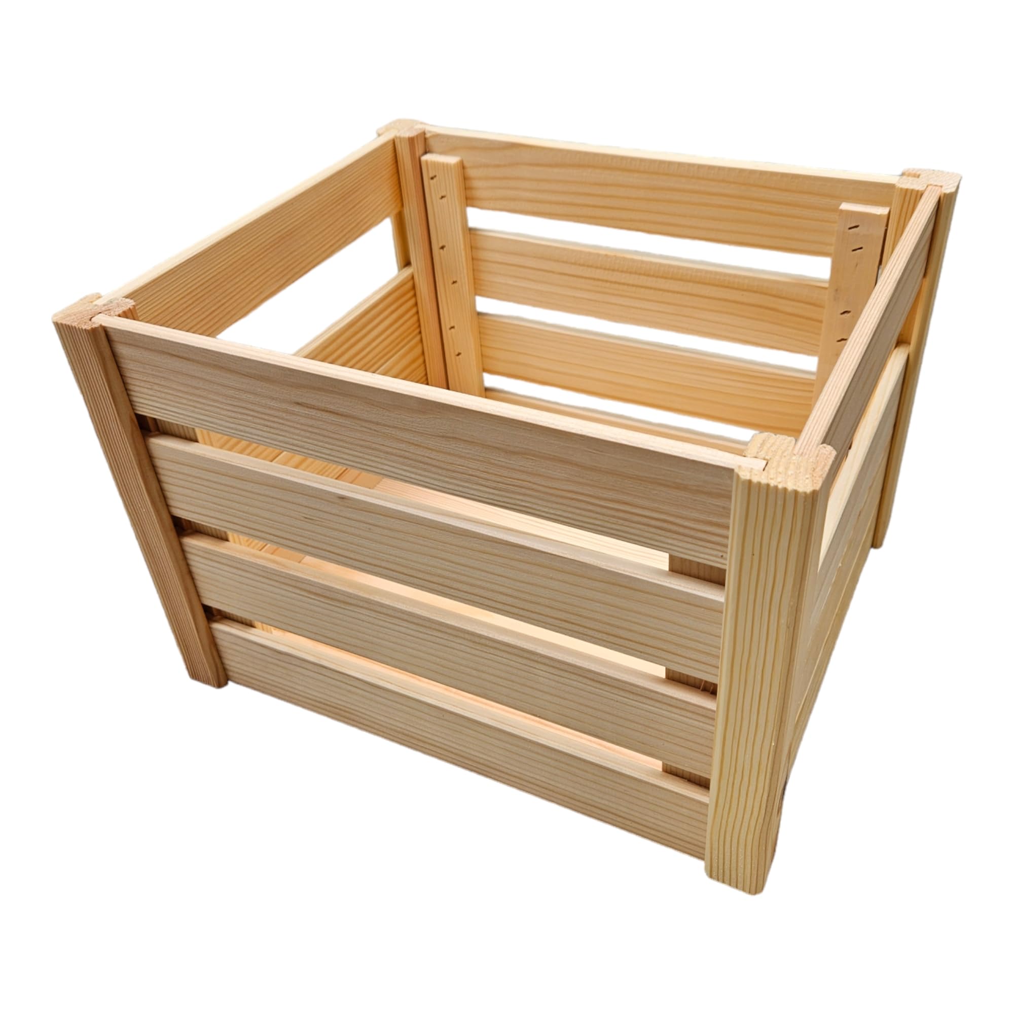 Teramico Scatole in legno vintage 40 x 30 x 25 cm fiammate set