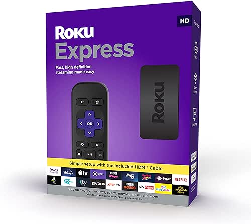 Roku Express | Lecteur de Streaming HD | Fonctionne uniquement