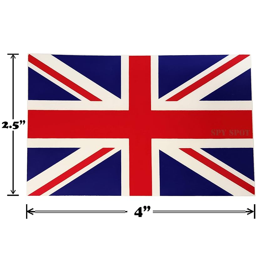 Amazon.co.jp: Spy Spot 英国国旗ステッカー 4枚セット イギリス