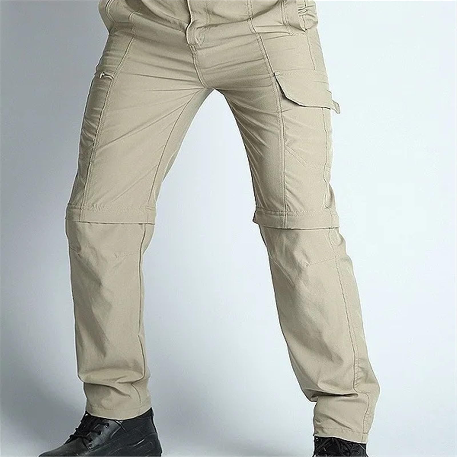 Pantalones de senderismo convertibles, desmontables, ligeros, impermeables, secado rápido, for exteriores, pesca, viajes, safari Para Outdoor(Color 2,L)