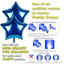 Party Propz Birthday Decoration Kit for Boys - Pack of 62, Blue Birthday Decoration Kit with Confetti Balloons, Bday Decorations for Husband, Blue Balloons for Bday Decorations for Boys gallery image
