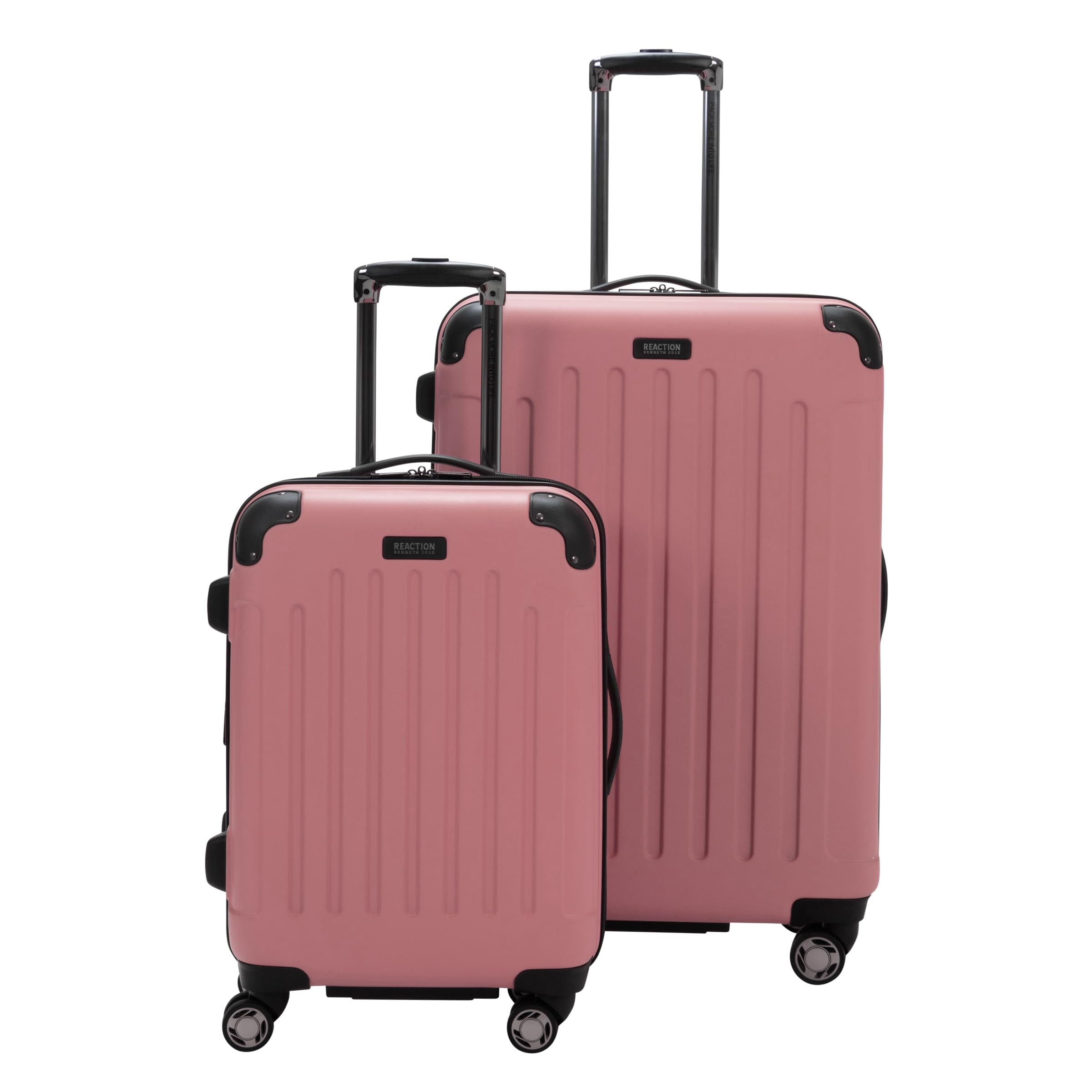 Kenneth Cole REACTION Renegade Luggage Expandable 8-Wheel Spinner Lightweight Hardside Suitcase, Peony, 2-Piece Set (20"/28")