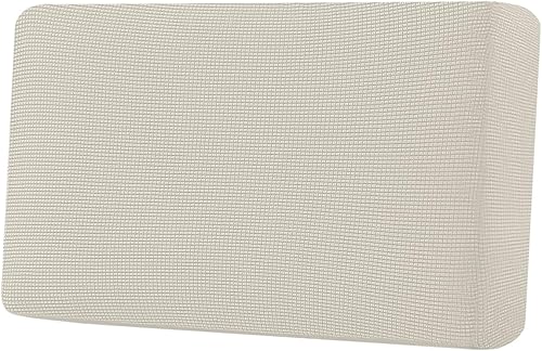 Miniatura 203 de H.VERSAILTEX Fundas de cojín individuales superelásticas para asiento – Juego de fundas de cojín de sofá – Tela de sarga gruesa con textura jacquard