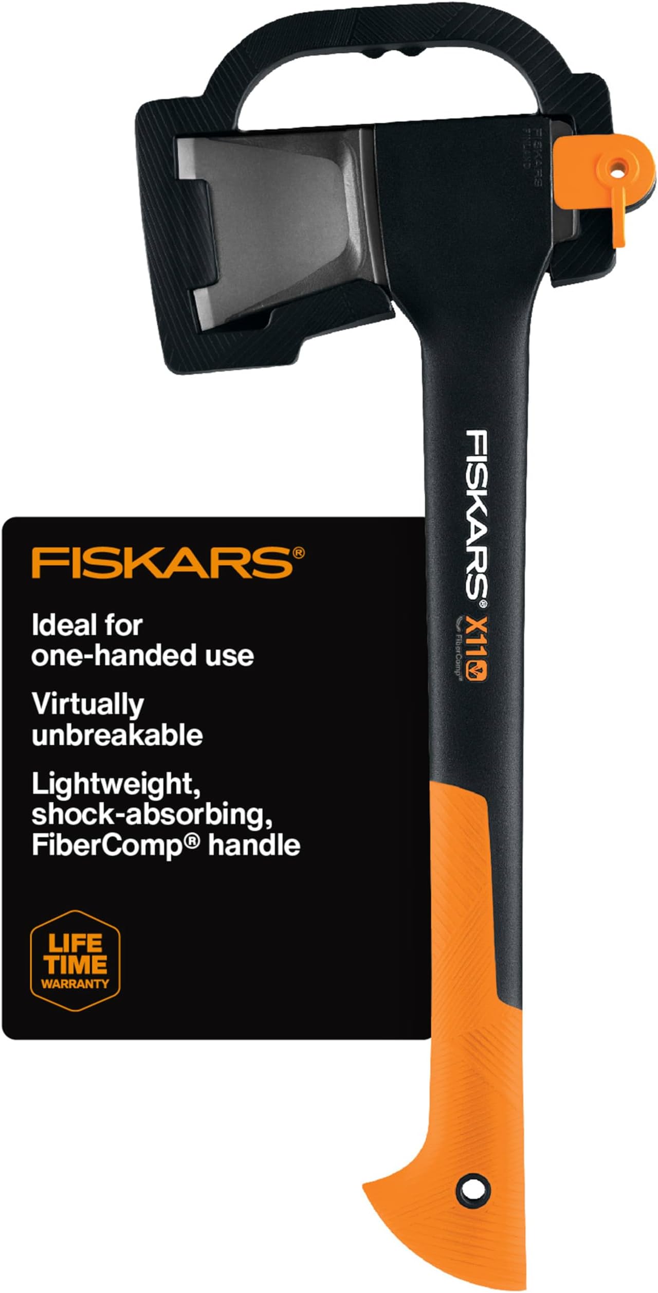 Fiskars X11 Splitting Axe 17", for Small Logs, Kindling & One-Handed Use