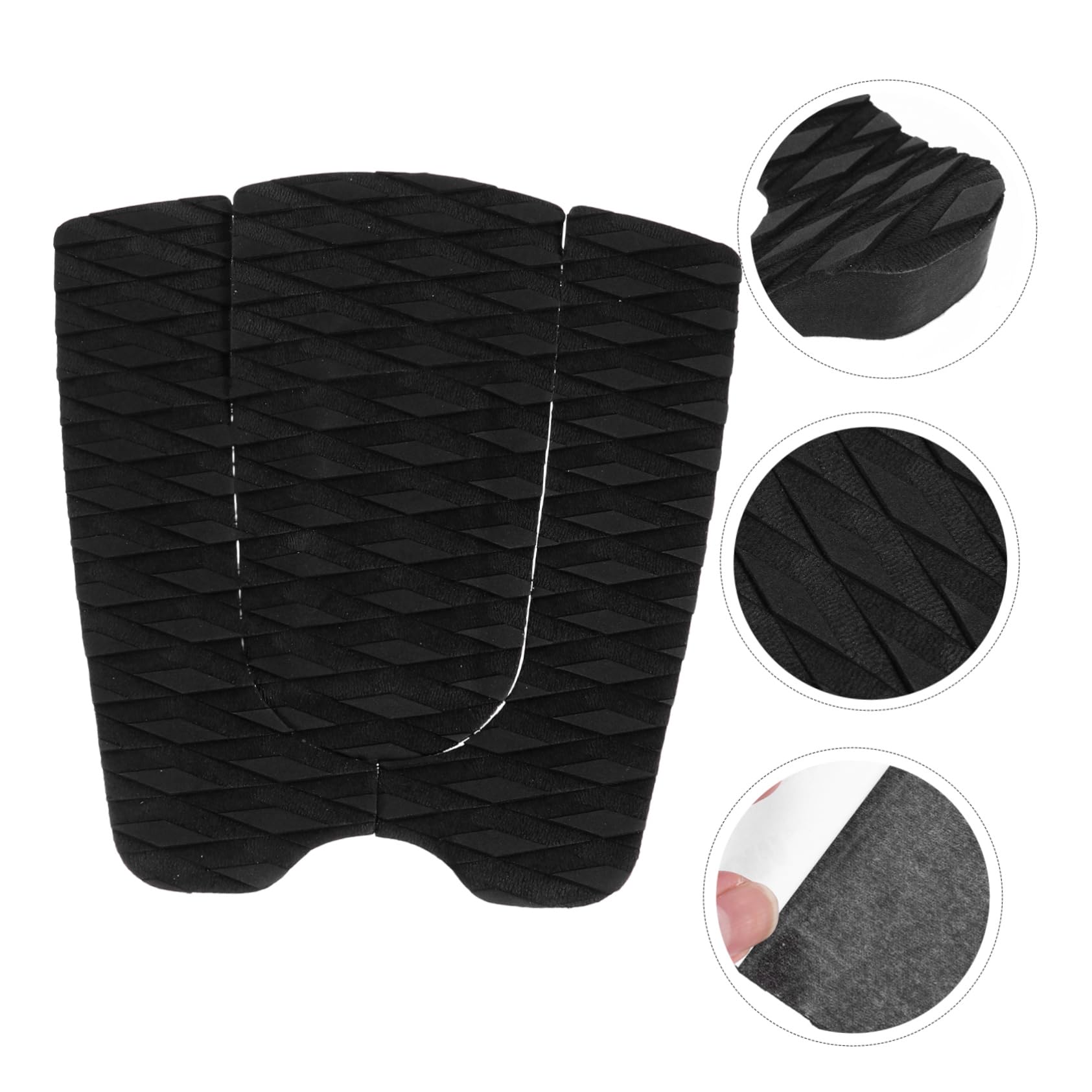BESPORTBLE 6 Stück Schwanz Mit Surf-Stomp Surfbrett Skimboards Pad Skimboard Board-Griffe Longboard Für Zubehör Pads Löcher Eva-Deck Skimboarding Nicht Klebendes Traktionszubehör