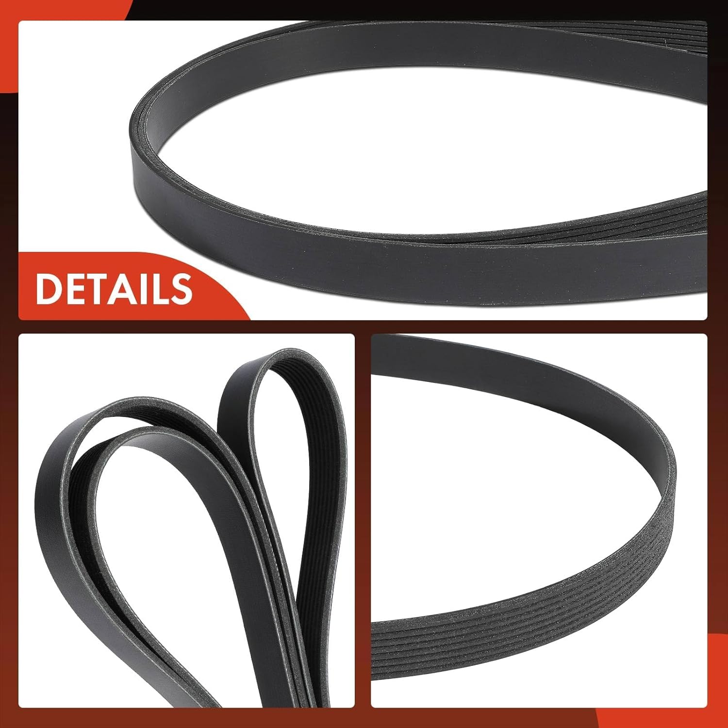 A-Premium 98.07 Inch Engine Serpentine Drive Belt Compatible with Ford Expedition 1997-2001 4.6L 5.4L & Lincoln Navigator 1998-2001 5.4L, Gas Only - Replace 84423385