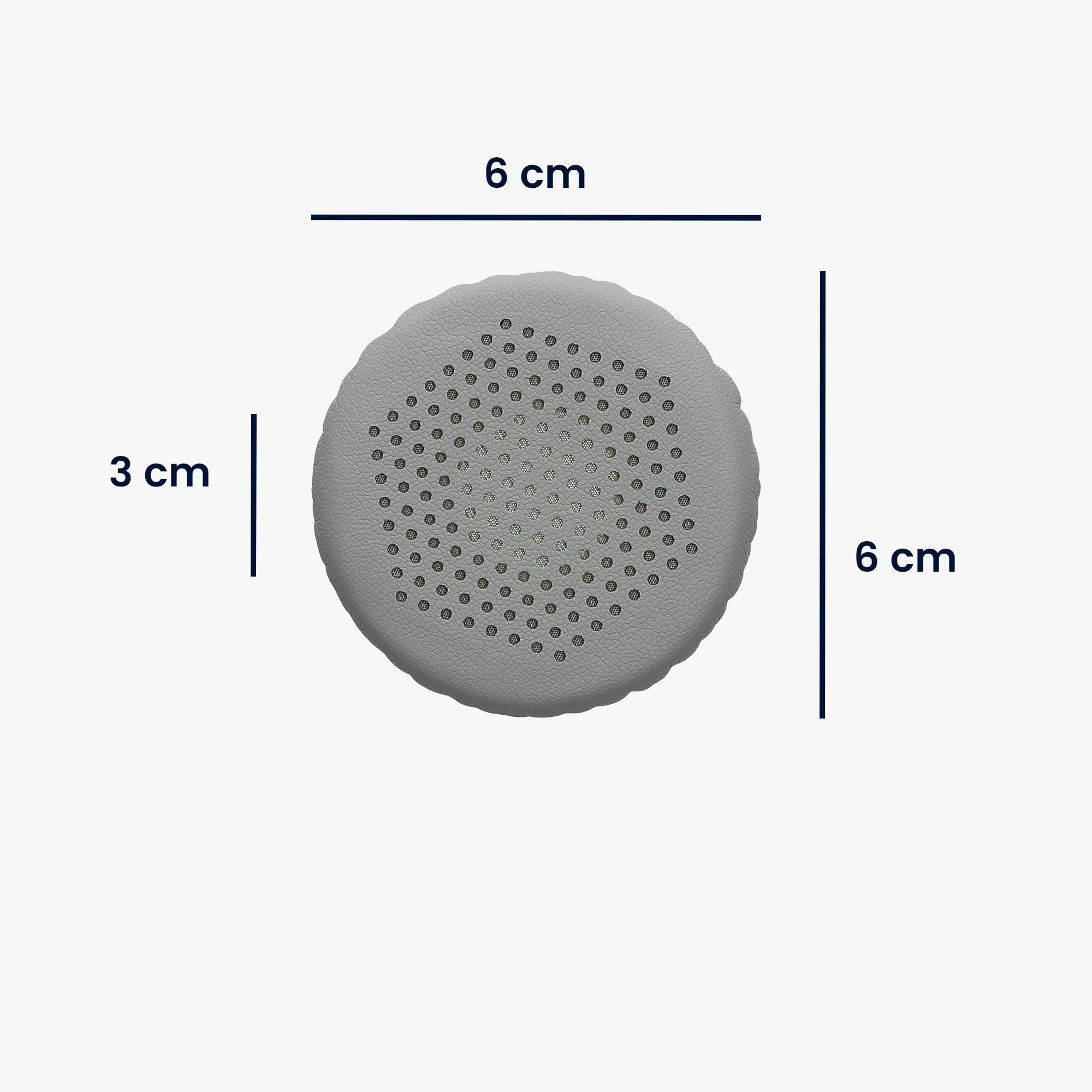 kwmobile Ear Pads Compatible with Jabra Evolve 20 / 20se / 30 / 30II / 40/65 Earpads - 2x Replacement for Headphones - Grey - Image 4