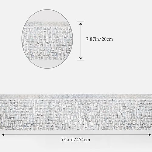 Miniatura 7 de WELROG Ribete de flecos de 5 yardas  Lentejuelas de encaje con flecos para manualidades, manualidades, decoración de disfraces