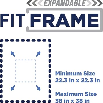 ADFORS Custom Window Screen Replacement Kit, Adjustable Screen Frame, and Mesh