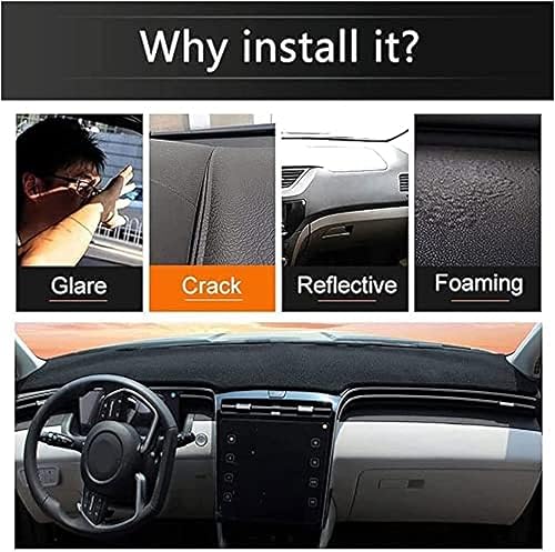 Miniatura 4 de DHAEY Dashboard Cover Dash Mat for Infiniti G25 G35 G37 Q40 2007-2015 for Nissan Skyline V36 CV36 Dashboard Cover Mat Sunshade Nonslip Protector No