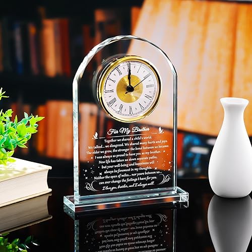 Miniatura 5 de YWHL Regalos significativos de cumpleaños para hermano adulto de parte de hermana, idea de regalos para el día del padre, recuerdo de reloj de